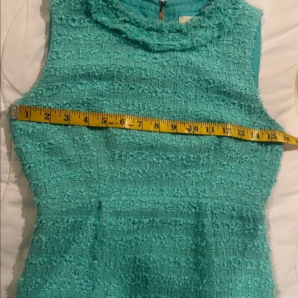 green emerald velvet dress Ask You Out Emerald Green Tweed 3/4 Sleeve Dress, Small - The Mint Julep Boutique main image 0